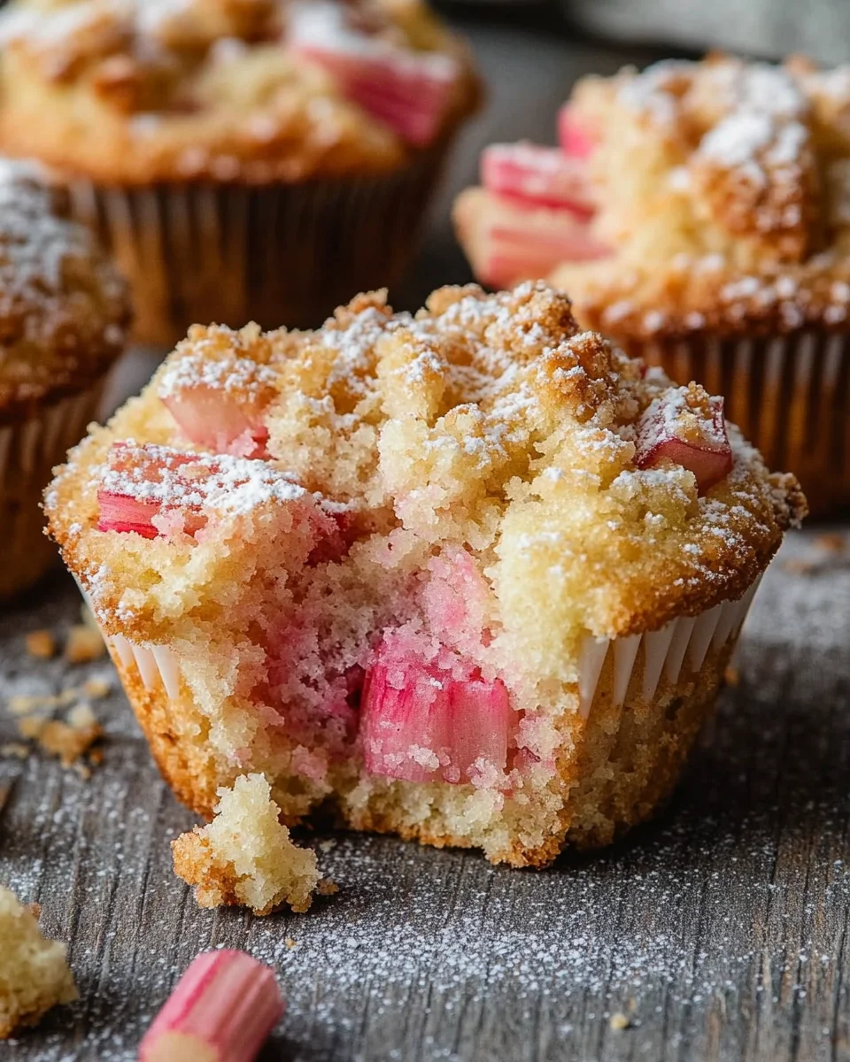 Rhabarber-Muffins