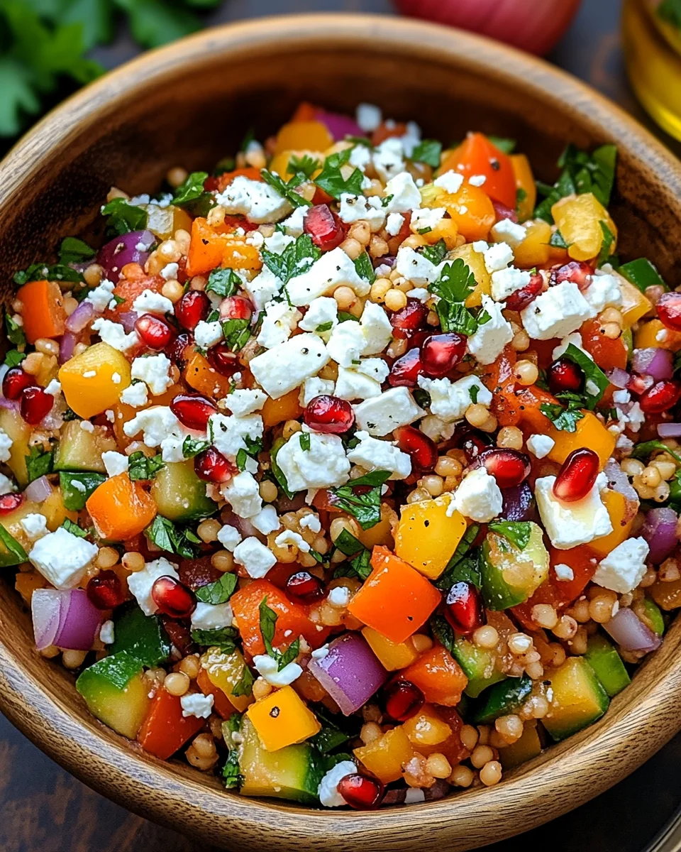 Rote Linsen Salat Orientalisch mit Feta