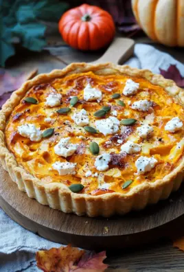 Saftige Kürbis-Quiche mit Feta