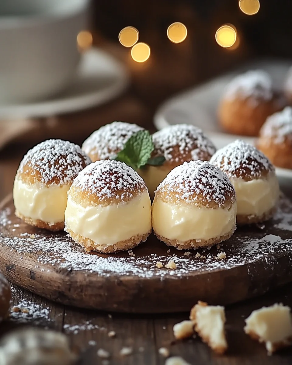 Schnelle Käsekuchen-Kugeln