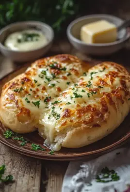 Speck & Käse Brötchen mit Knoblauchbutter
