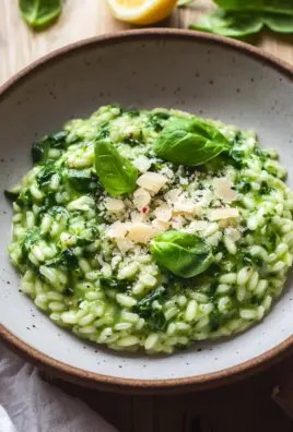 Spinat Risotto mit frischen Kräutern