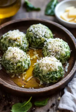 Spinatknödel mit Parmesan