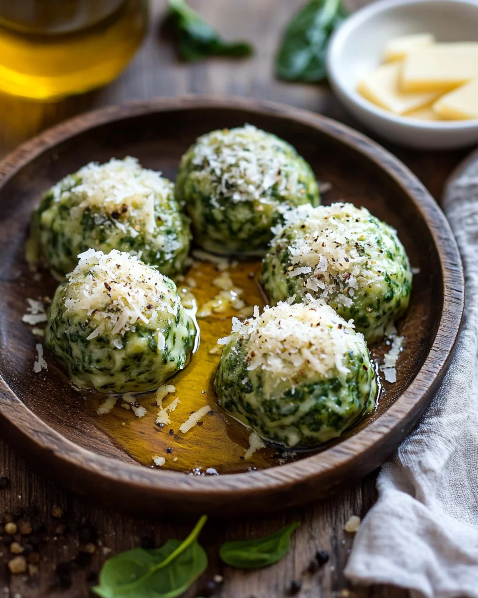 Spinatknödel mit Parmesan 23 Spinatknödel mit Parmesan