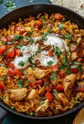 Taco-Pfanne mit Huhn und Reis