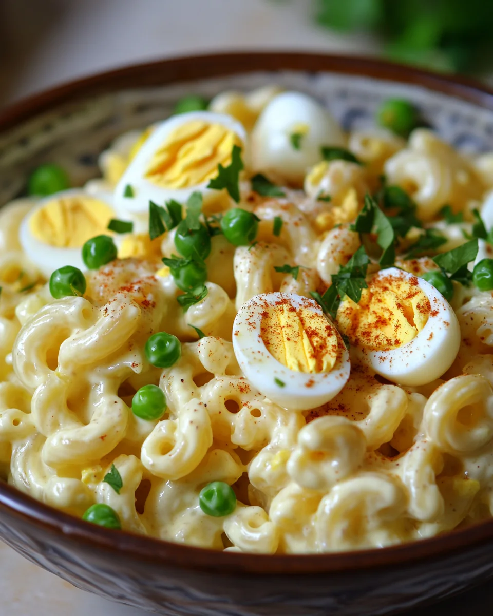 Teufelsei-Makkaroni-Salat