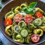 Tortellini-Salat mit Pesto