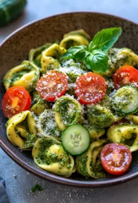 Tortellini-Salat mit Pesto