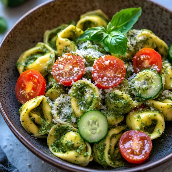 Tortellini-Salat mit Pesto