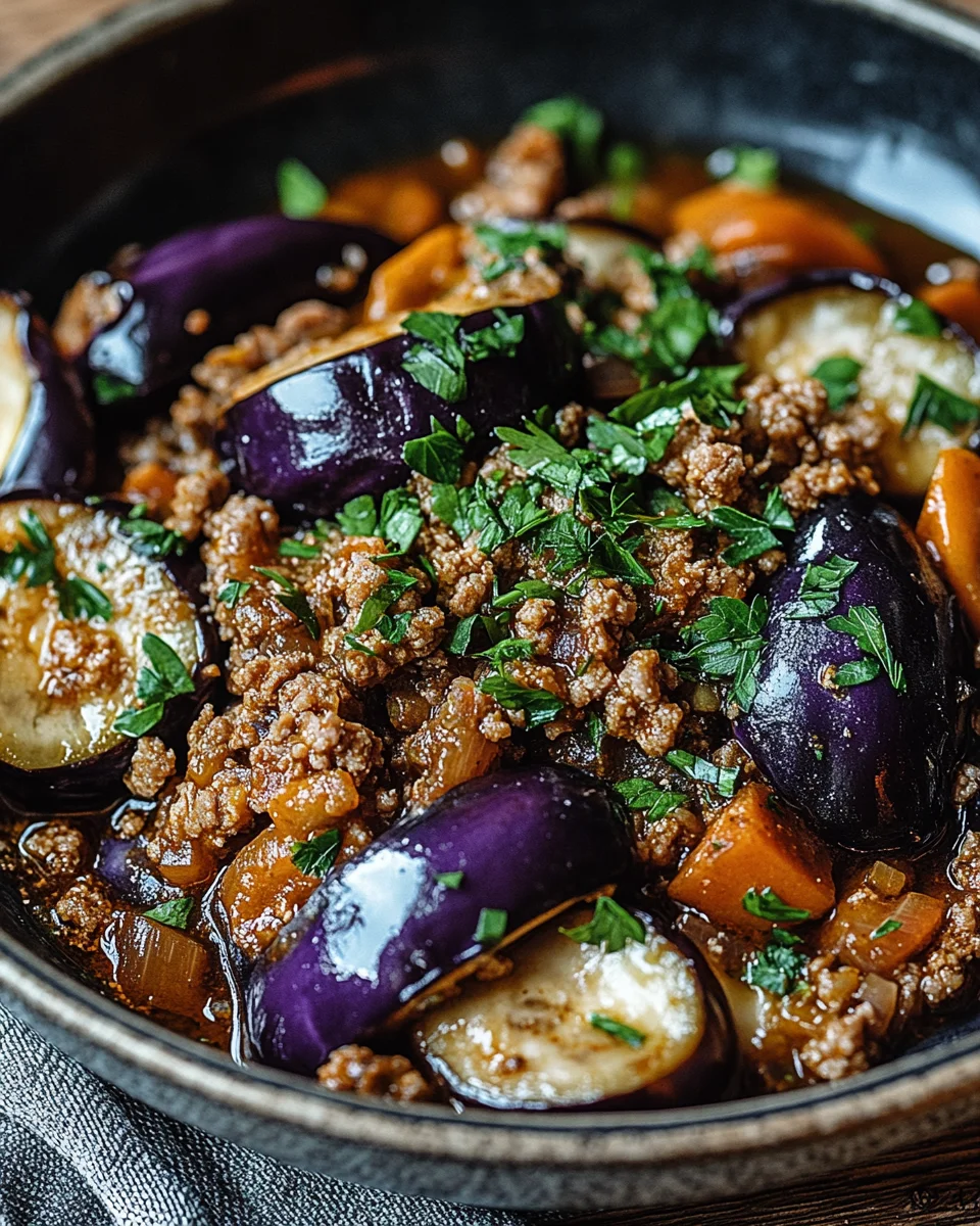 T&uuml;rkische Auberginen-Hackfleisch-Pfanne
