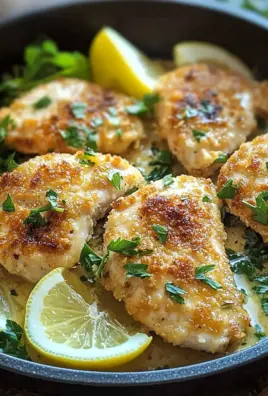 Zitronen Parmesan Pfannenhähnchen