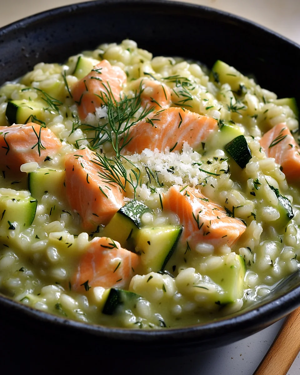 Zucchini-Lachs-Risotto