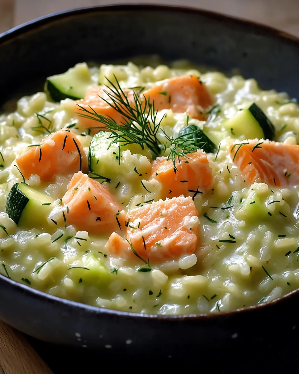 Zucchini-Lachs-Risotto