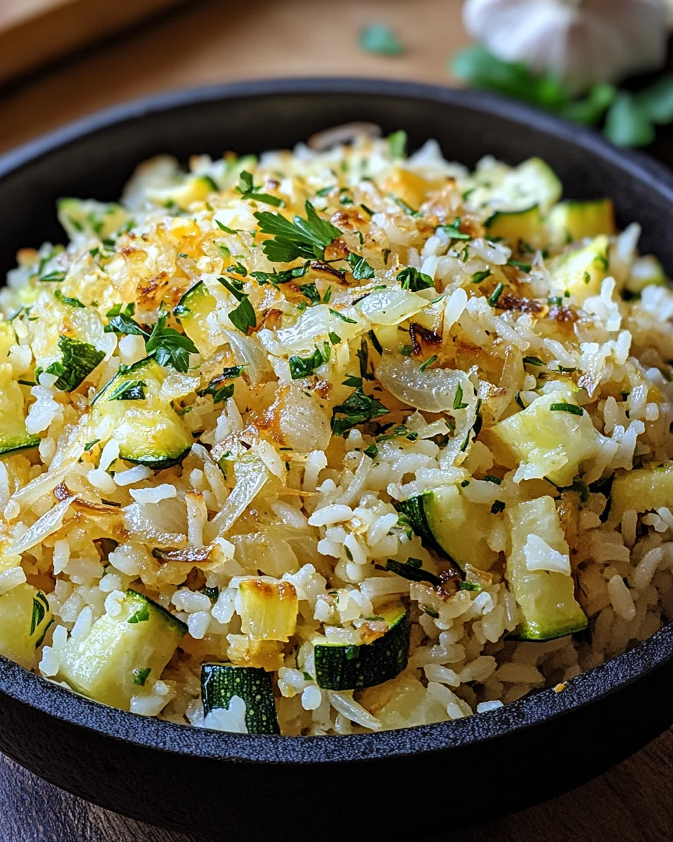Zucchini-Reis-Pfanne