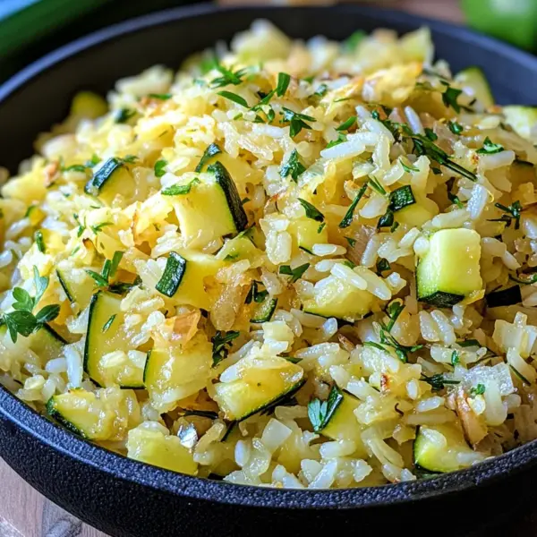 Zucchini-Reis-Pfanne