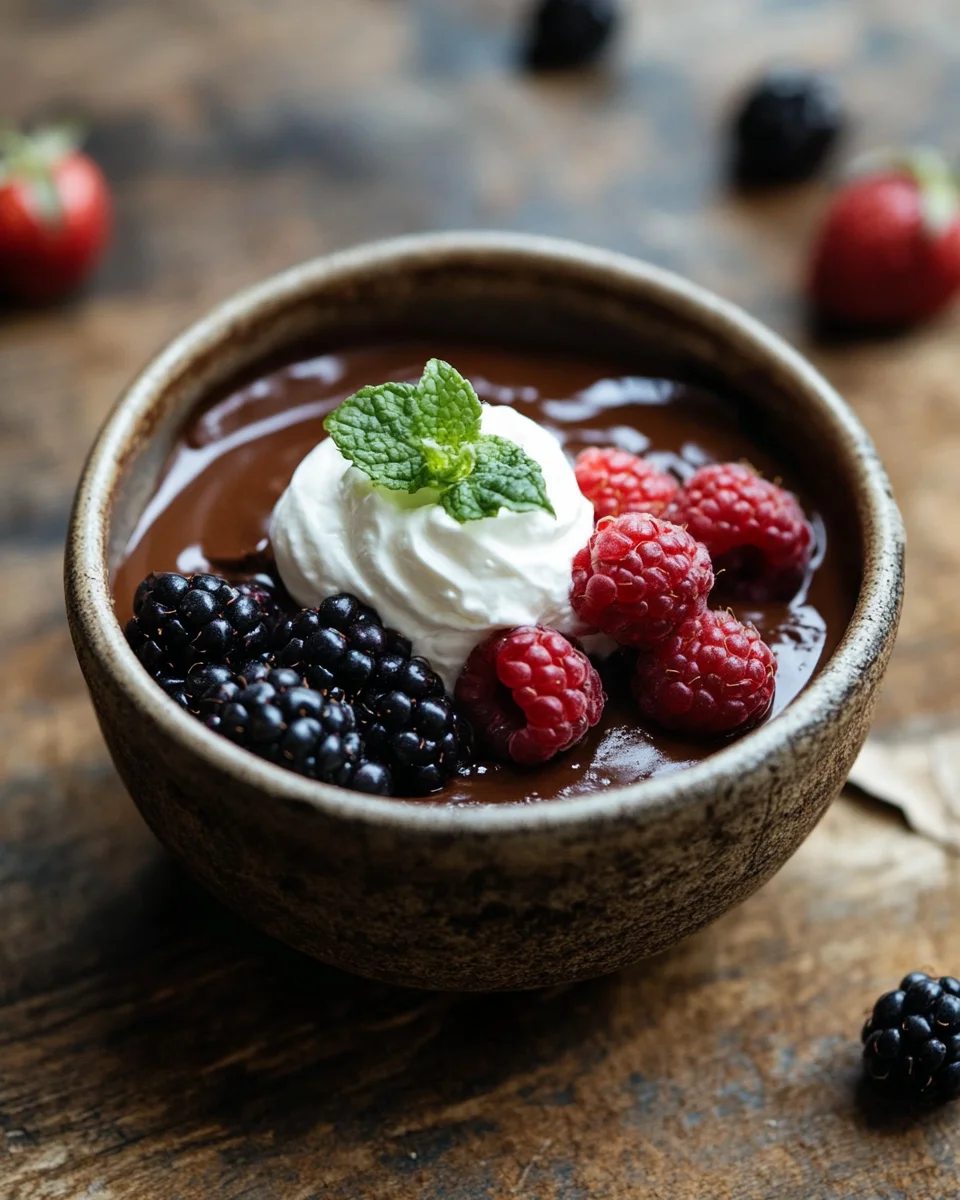 Cremiger Schokoladenpuddingbrei