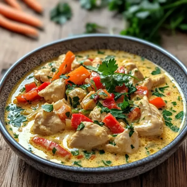 Hähnchen-Pfanne mit Kokosmilch