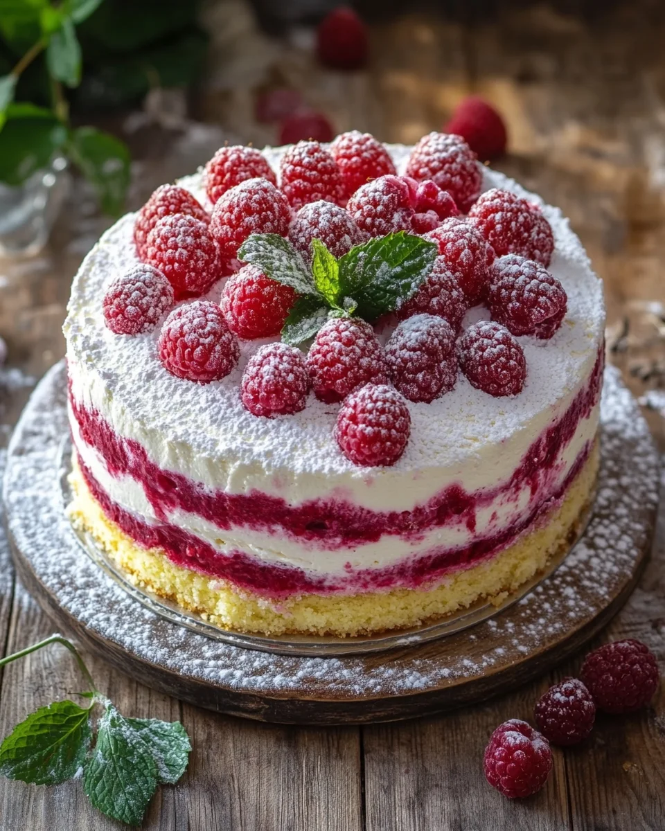 Himbeertorte mit Joghurtcreme