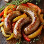 Italienische Wurst mit Paprika und Zwiebeln