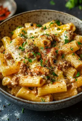 Käse-Lauch Pasta mit Hackfleisch 22 Käse-Lauch Pasta mit Hackfleisch