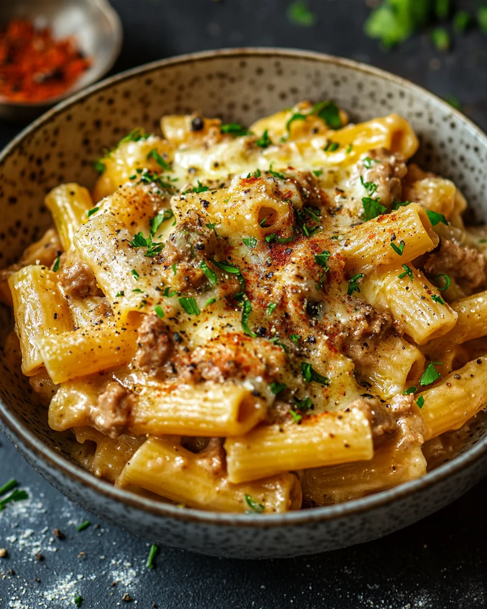 Käse-Lauch Pasta mit Hackfleisch 24 Käse-Lauch Pasta mit Hackfleisch
