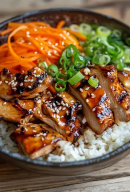 Koreanischer Reis Hähnchen Bowl