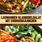 Lauwarmer Glasnudelsalat mit Erdnusshähnchen 25 Pinterest Hidden Image