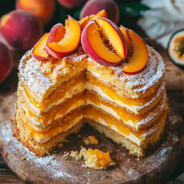 Pfirsich-Maracuja-Torte