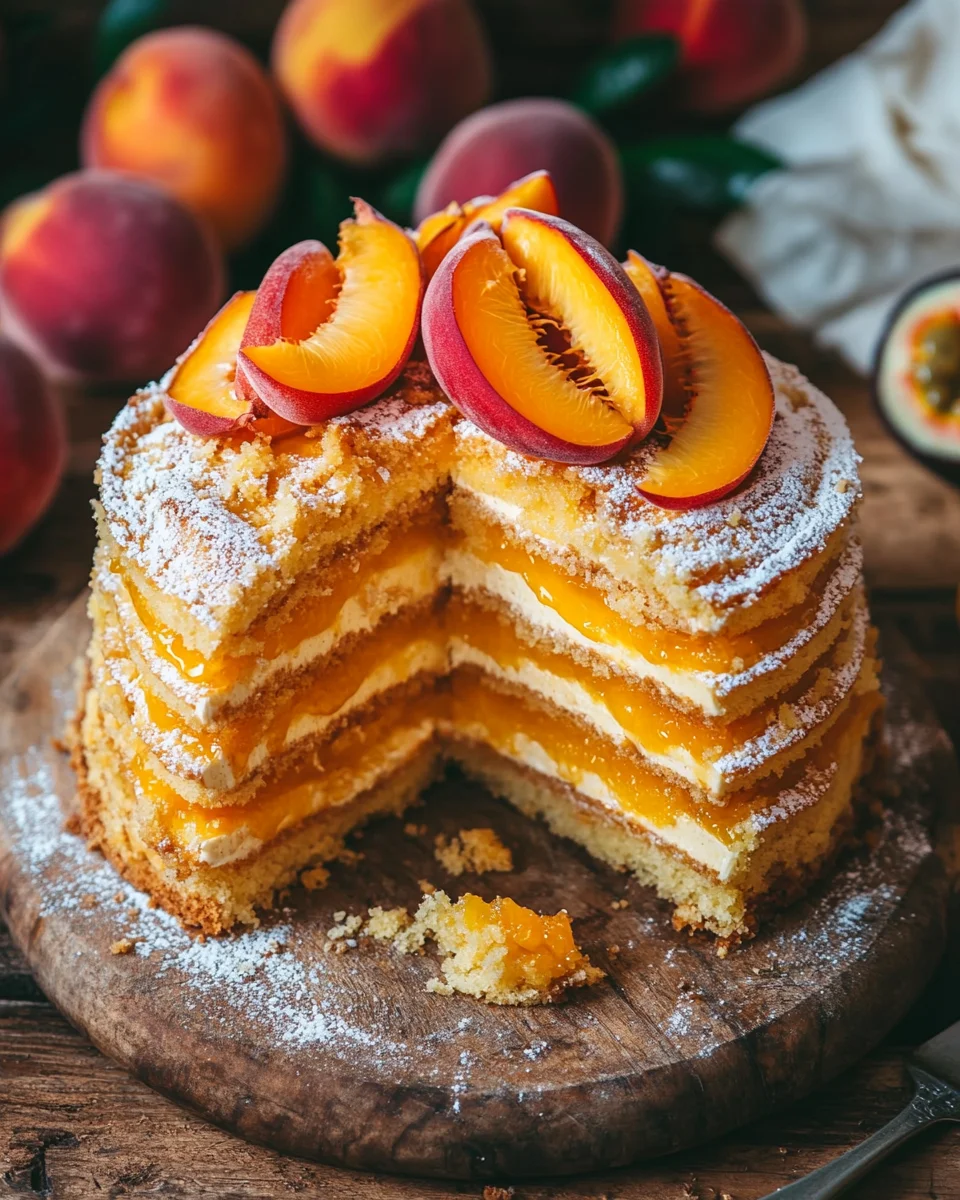 Pfirsich-Maracuja-Torte