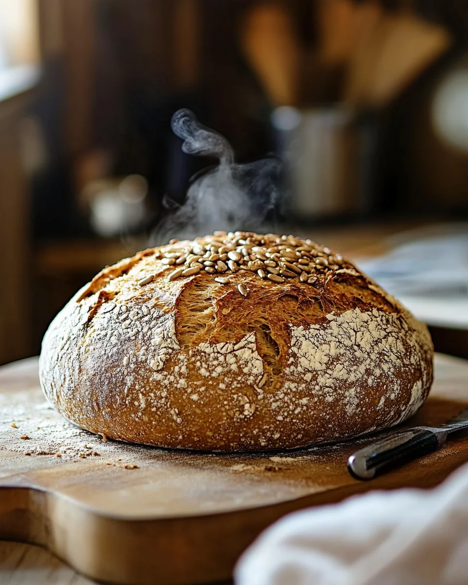 Roggenvollkornbrot mit Sonnenblumenkernen