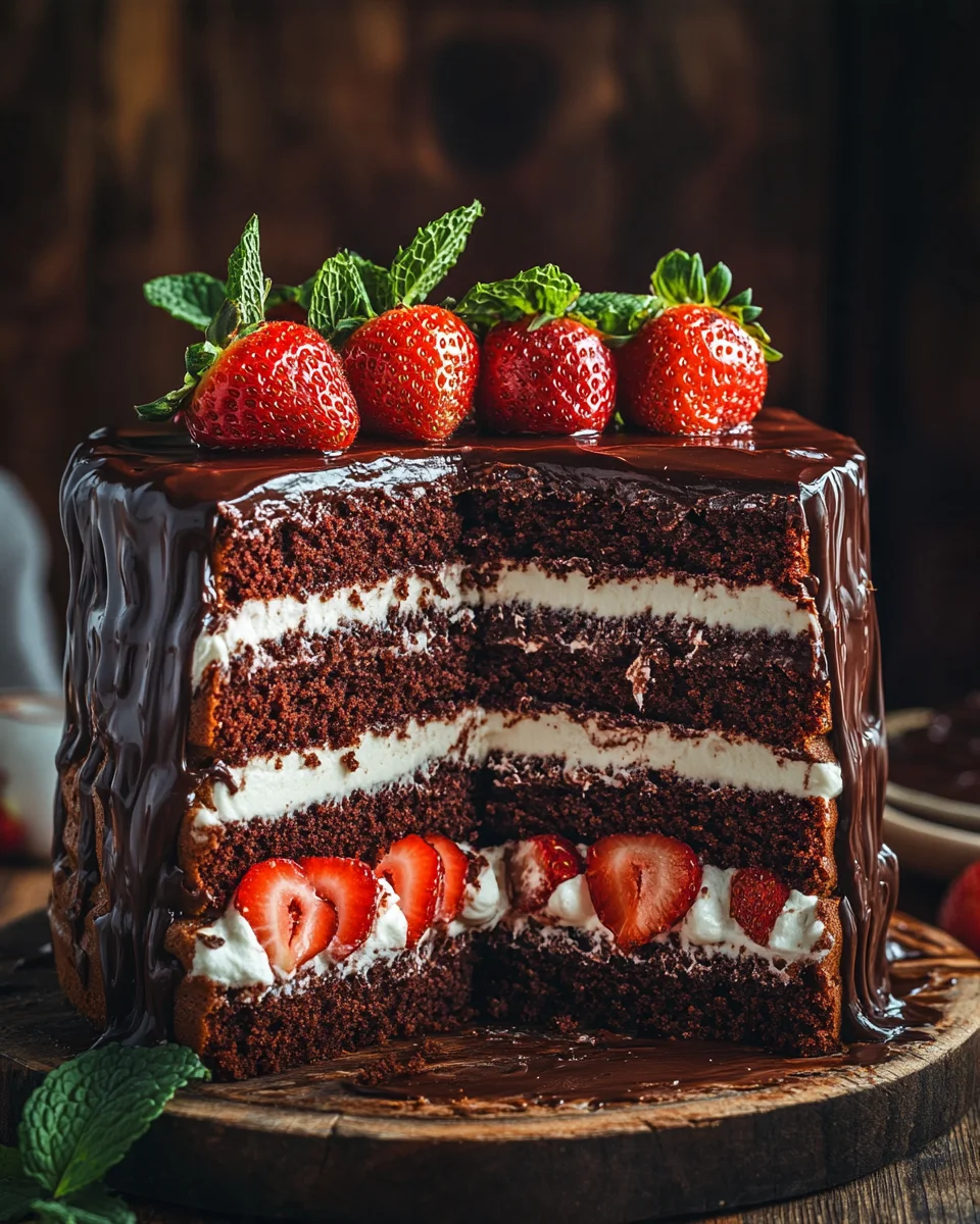 Saftige Erdbeer-Schoko-Torte 28 Saftige