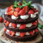 Saftige Erdbeer-Schoko-Torte