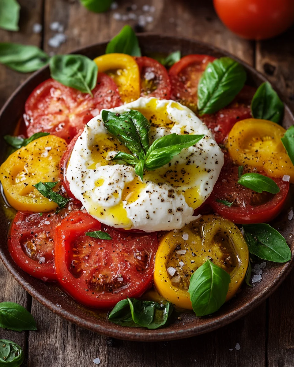 Tomatensalat mit Burrata