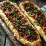 T&uuml;rkische Pide mit Hackfleisch