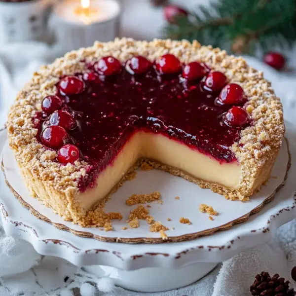 Winterlicher Spekulatius-Hefekuchen mit Marmelade