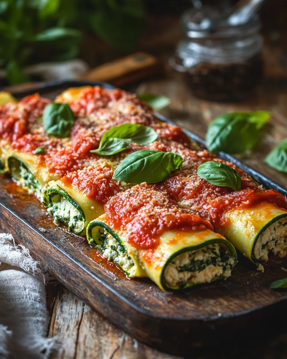 Zucchini-Cannelloni