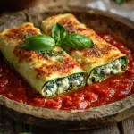 Zucchini-Cannelloni mit Ricotta-Spinat-F&uuml;llung